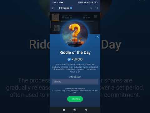 Riddle Of The Day 03 October #riddleoftheday #xempireyoutubecode #xempireairdrop #xempiredailycombo