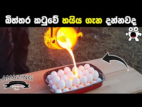 පුදුම හිතෙන පරීක්ෂණ කිහිපයක් Amazing Science Experiments Lava science experiment education