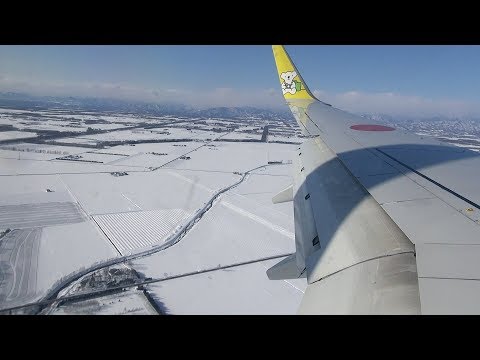 AIRDO 61便 羽田空港〜とかち帯広空港 ノーカット 2018/02/28