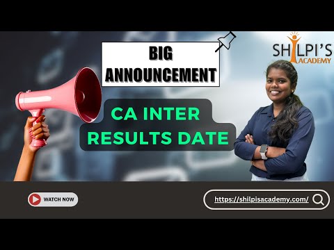 Big Announcement | CA Inter Results Date