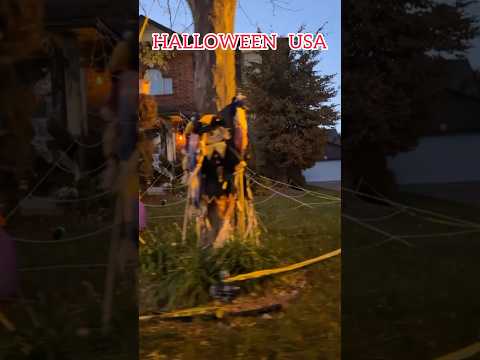 Halloween Decorations In USA/ Spooky #ghastly #eerie # phantom #dark #menacing 👻