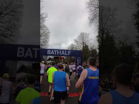 Runners view - Start of the Bath Half Marathon 2024  #halfmarathon #run #runner