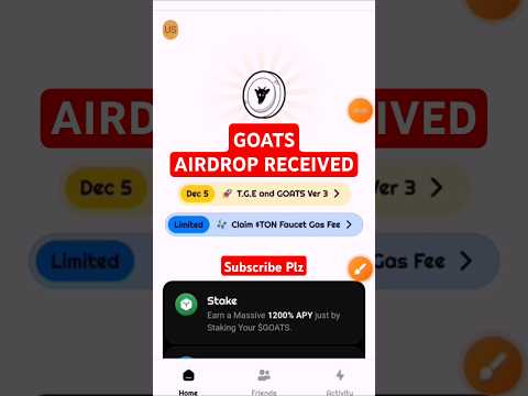 GOATS Airdrop Received💯 | How to sell Goats in Bitget Wallet