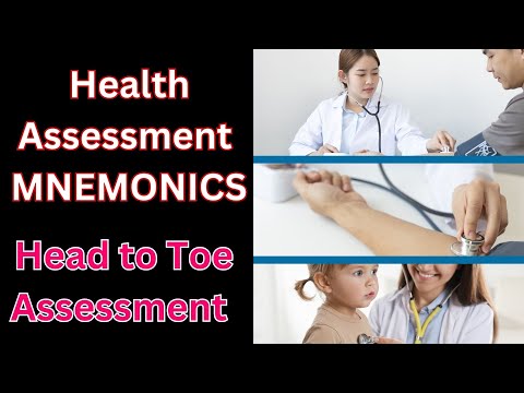 Health Assessment Mnemonics | Head to Toe Assessment Mnemonics | #mnemonics