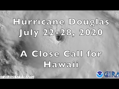 Hurricane Douglas Passes Hawaii July 2020