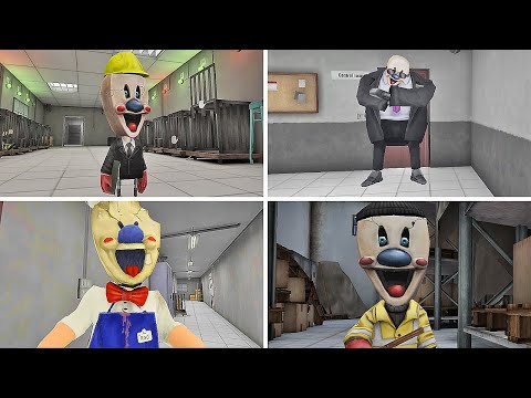 ALL *NEW* Death/Stun Animations in Ice Scream 4 Rod's Factory