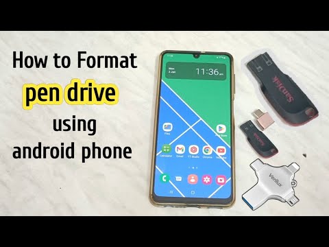 How to format USB pen drive using android mobile