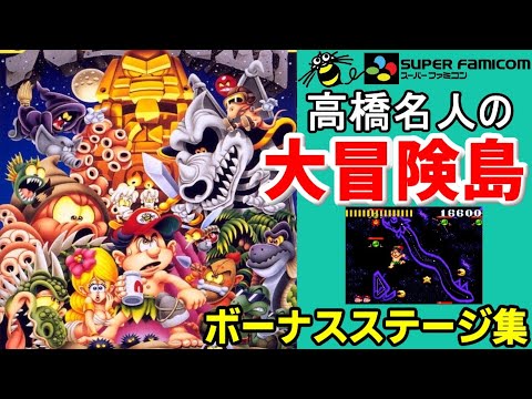 【SFC】高橋名人の大冒険島ボーナスステージ集(ノーミス)【スーパーファミコン】