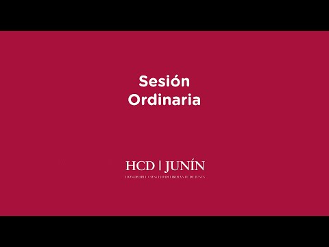 EN VIVO - HCD de Junín. Sesión ordinaria - 31/10/2024