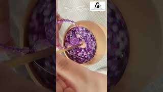 Beadsmith bead bowl in action making bead bangles