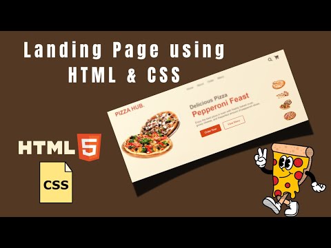 Simple Landing Page Design Using html css | Food Website Using html css