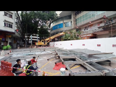 Low Yat Mall Driveway Awning that Almost Collapsed