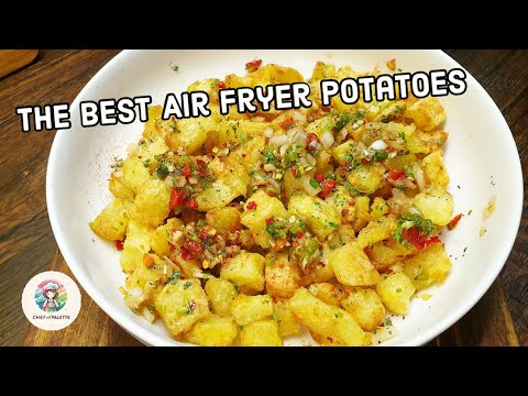 How To Make Crispy Air Fryer Potatoes | Air Fryer Roasted Potatoes Recipe |