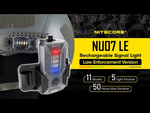 Nitecore NU07 LE - 5 Color, 11 Function USB-C Rechargeable Signal Light for ARC Rails, MOLLE, & More