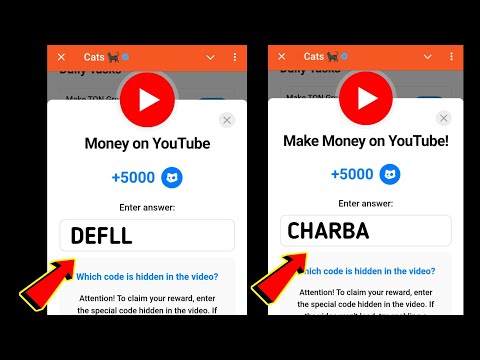 Make Money on YouTube! Cats | Money on YouTube Cats | 20-21 December Cats All Video Codes Today