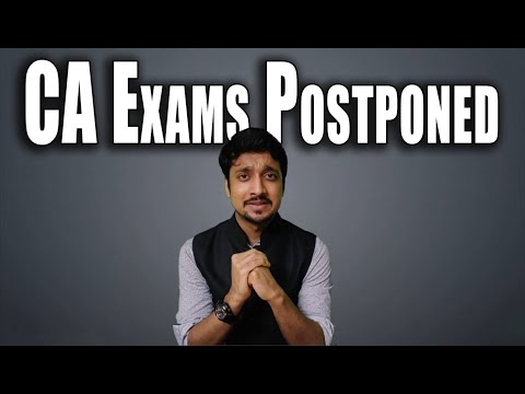 ICAI Postpones CA Exams | Students To Be Cautious