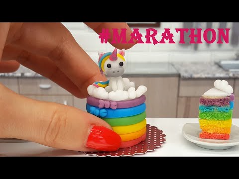 BEST OF MINI COOKING/ unicorn marathon 🦄❤🦄❤🦄 / mini cooking / mini food / tiny kitchen / ASMR