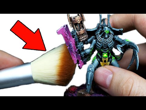 I Painted Entire Warhammer Army with only MAKE-UP Brushes