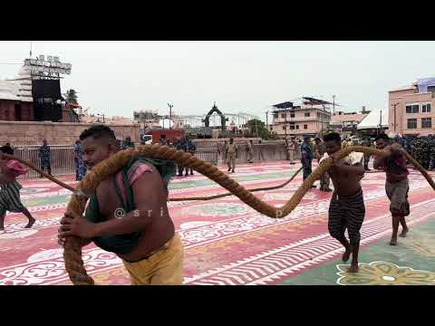 Chariot Chariots Pulling Visual from Ratha Khala to near Lion's gate🙏🏻🥺 | Ratha yatra 2024 |