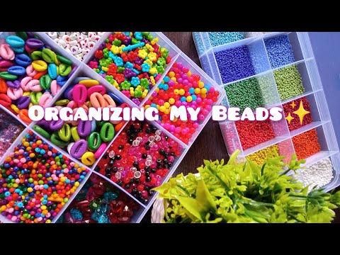 [ASMR] Organizing My Beads | Satisfying ASMR Video | Mimi Crafted #asmr