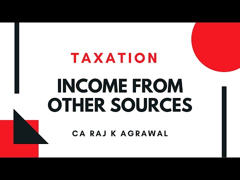 Taxation for CA- IPCC (Income from other Sources)