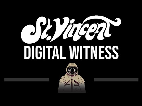 St. Vincent • Digital Witness (CC) (Upgraded Video) 🎤 [Karaoke] [Instrumental Lyrics]