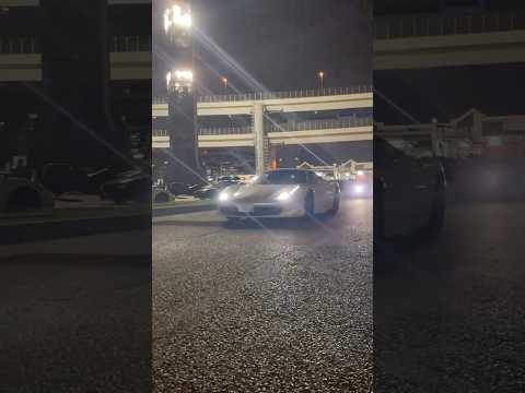 Two Ferraris shining at Daikoku PA/Ferrari458 Italia &Ferrari F12 berlinetta #daikoku #tokyo