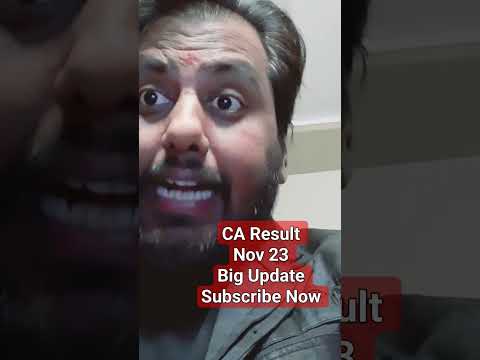 CA November 23 Result Big update   #viral #trending #shorts #caresult #icairesult #ytshorts