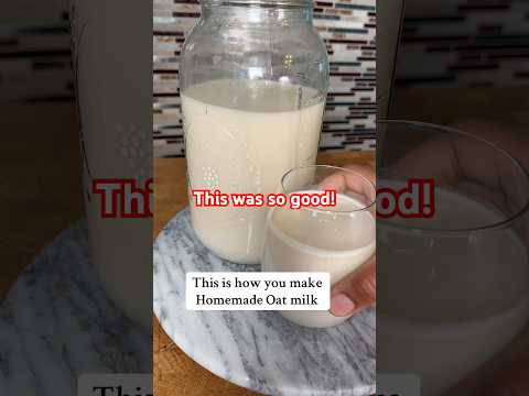 Homemade Oatmilk in 10 minutes! #easyrecipes #fyp #easy #shortsfeed #shorts #athome #family #milk