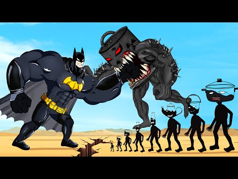 Evolution Of BATMAN Vs Evolution Of MONSTER RADIATION : Returning From The Dead SECRET - FUNNY #3