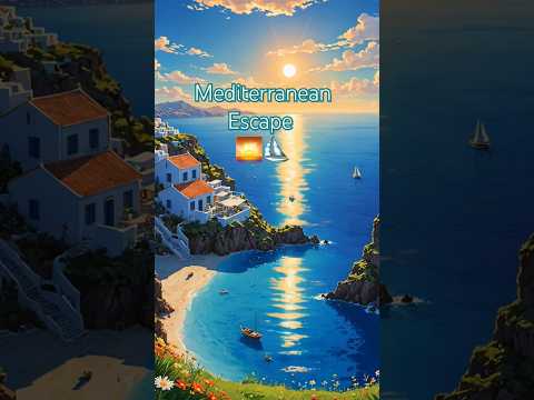 Mediterranean Escape 🌅⛵️ #meditationmusic #relaxingmusic #relaxing #wellnessjourney