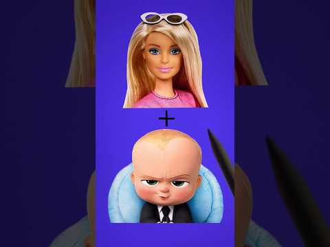 I turned ✨ BARBIE ✨ into the BOSS BABY ✨ and she looks so CUTE 🥰 #shorts