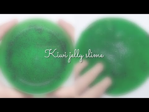 【集合体恐怖症の方注意】Kiwi jelly slime . キウイゼリースライム🥝 [ASMR] [音フェチ]