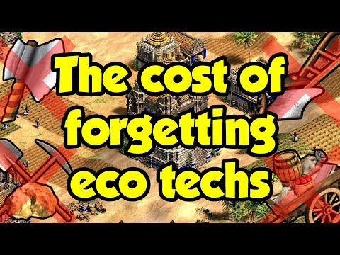 The cost of forgetting eco techs (AoE2)