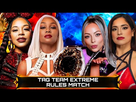 WWE 2K24 • Tag Team Extreme Rules Match - Bianca  Jade Cargill VS Liv Morgan Raquel Rodriguez | WWE