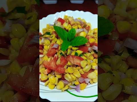 🌽Healthy snacks:Sweet corn chaat🌽 #youtubeshorts #trending #shorts #viralvideo #snacks #food #recipe