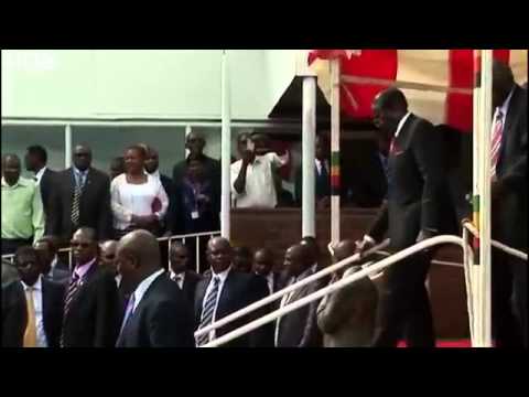 BBC News   Zimbabwe leader Robert Mugabe s stumble caught on camera