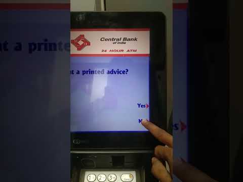 central bank of india atm machine shows temporarily out of service.