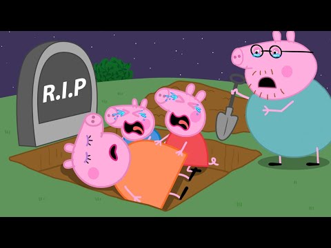 Peppa can't let go of Mummy Pig | Peppa Pig Funny Animation