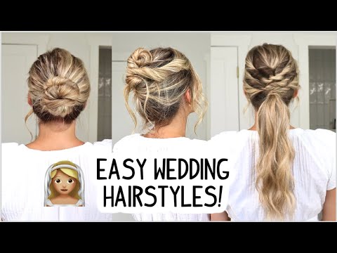 3 Easy Bridesmaids Hairstyles! Wedding Hair| Short, Medium, & Long Hair