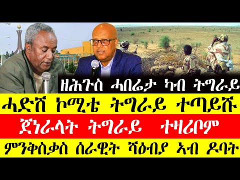 ሰበር ዜና🔥ሓድሽ ኮሚቴ ትግራይ ተጣይሹ/ጀነራላት ትግራይ ተዛሪቦም/ምንቅስቃስ ሰራዊት ሻዕብያ ኣብ ዶባትNovember 29, 2024 #tigray #tigrinya