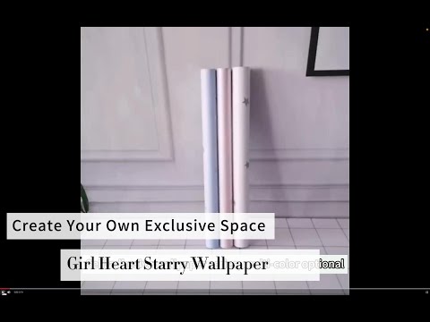 Create Your Own Exclusive Space with Girl Heart Starry Wallpaper/ZY00423