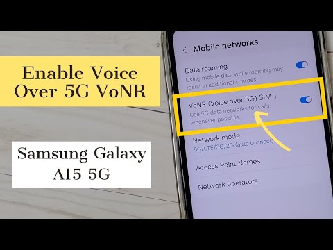 How to Turn ON / OFF Voice Over 5G VoNR on Samsung Galaxy A15 5G