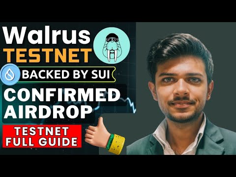 Walrus Testnet Confirmed Airdrop💵 | Backed By Sui Network | Full Guide In Hindi