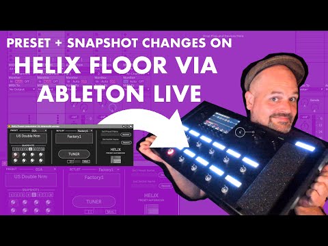 How to change Presets and Snapshots of Line6 Helix with Ableton Live - Max for Live plugin