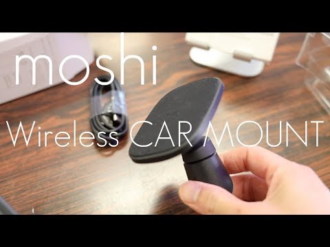 Sleek Wireless Charging CAR MOUNT! - moshi SnapTo Wireless Charging car Mount - Hands on Review