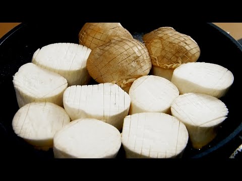 King Oyster Mushrooms Like Dried Scallops[recipe]   (King trumpet mushroom)