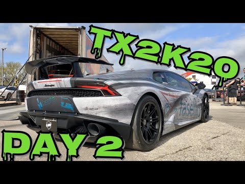 TX2K20 Day 2:  Lambo SMASHES Roll Race Record, massive 200mph passes, Roll Race Qualifying