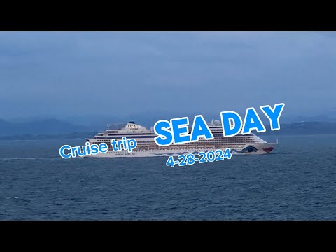 Cruise Trip Sea Day on 4-28-2024 / 郵輪旅遊之待在船上的躺平擺爛美好時光