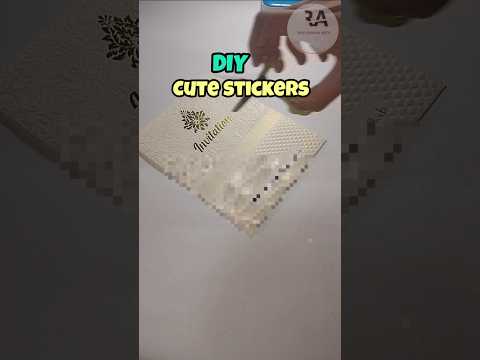 #diy cute stickers 😘🥰 at home #art #craft #viralshort